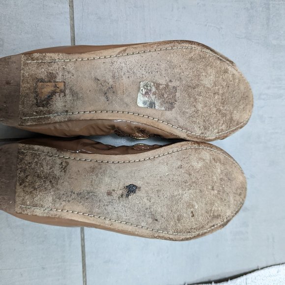 Miu Miu Tan/Silver Ballet flats. Size 40 - Picture 5 of 5